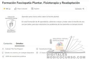 Formación Fasciopatía Plantar. Fisioterapia y Readaptación
